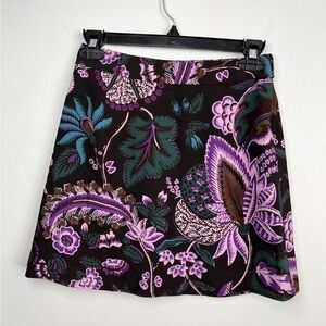 NWT! Rhode Size 2 • Morgan Skirt Printed Boho Short Glowing Garden.